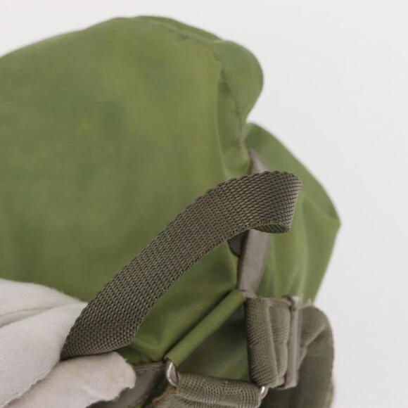 PRADA Backpack Nylon Green Silver Auth bs31165 main image 7